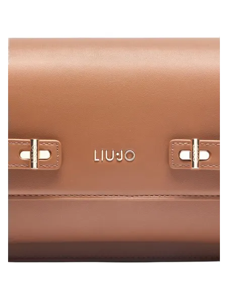 Borsa a tracolla con patta Liu Jo, marrone