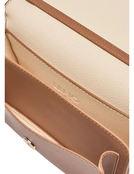 Borsa a tracolla con patta Liu Jo, marrone