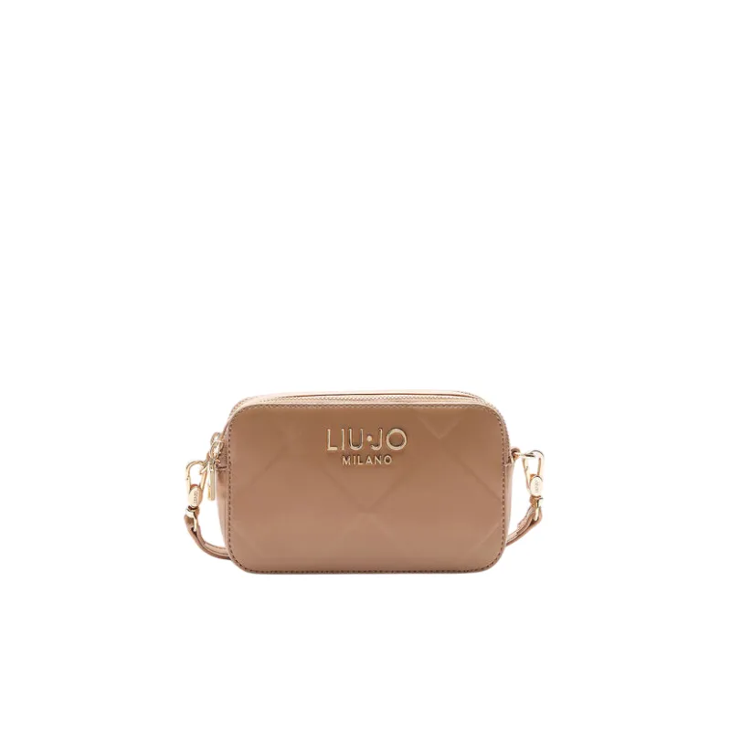 Liu Jo cross-body bag with two compartments, camel
