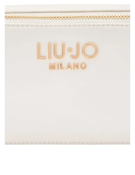 Liu Jo Umhängetasche mit zwei Fächern, weiß