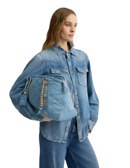 Shopping bag matelassé Liu Jo, denim