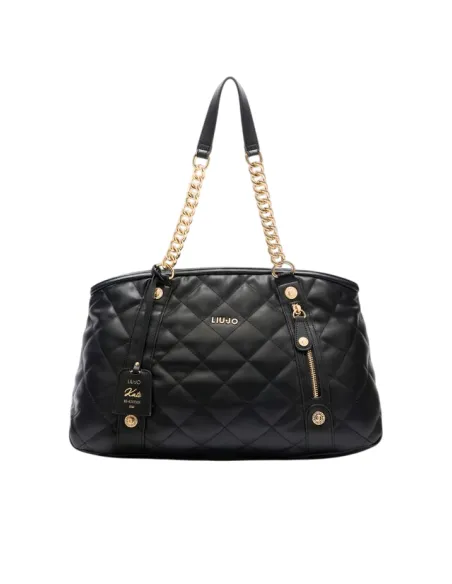 Liu Jo quilted shopping bag, black