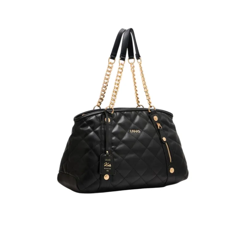 Liu Jo quilted shopping bag, black 2