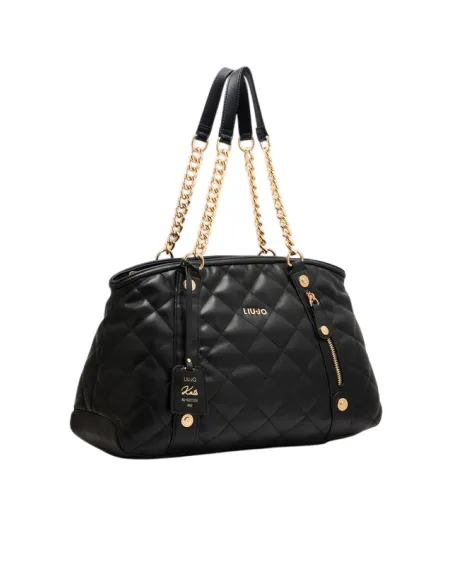 Liu Jo quilted shopping bag, black