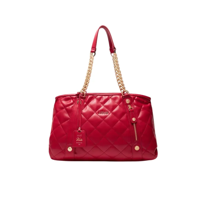 Liu Jo quilted shopping bag, red