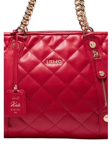 Liu Jo quilted shopping bag, red