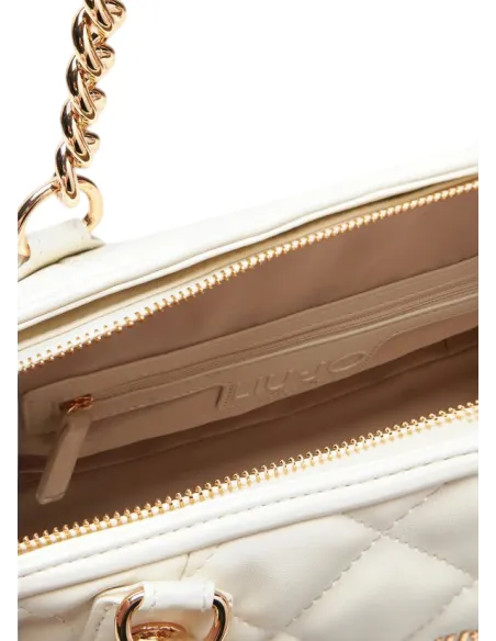 Liu Jo quilted shopping bag, cream