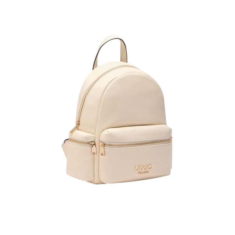 Zainetto Liu Jo con tasche esterne, crema 2