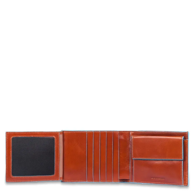 Piquadro Blue Square Men's wallet with coin case and... 2