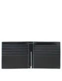 Piquadro leather cash holder with RFID fraud protection, black
