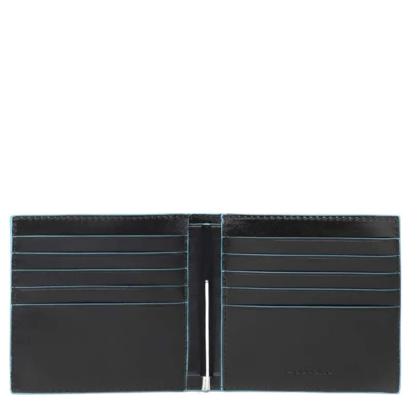 Piquadro leather cash holder with RFID fraud protection,...
