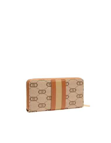 Portafogli donna con logo Liu Jo, beige