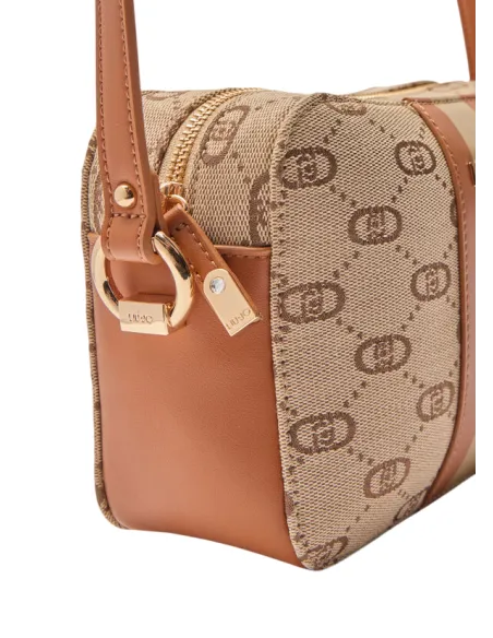 Liu Jo Umhängetasche aus Jacquard-Stoff, beige