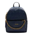 Zaino donna con logo e catena Liu Jo, blue