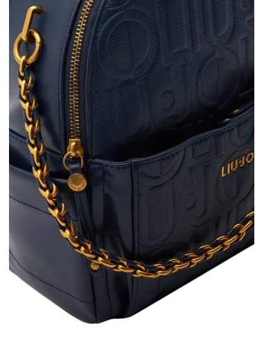 Zaino donna con logo e catena Liu Jo,...