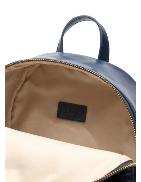 Liu Jo women's backpack with logo and chain, blue