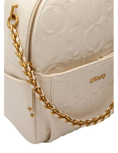 Zaino donna con logo e catena Liu Jo,...