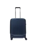Trolley Piquadro con tasca frontale, blu