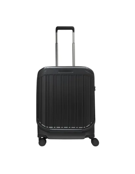 Piquadro PQ-Light cabin trolley with front laptop pocket, black