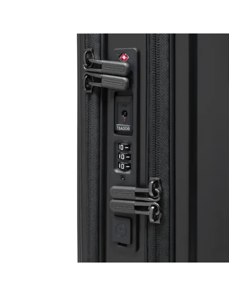 Trolley Piquadro con tasca frontale, nero