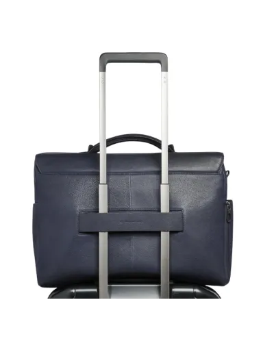 Piquadro Cronus computer briefcase, blue
