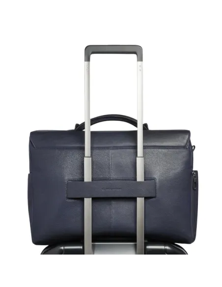 Piquadro Cronus computer briefcase, blue