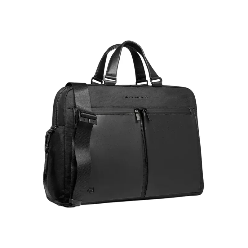 Piquadro Orion two-compartment 15.6 laptop briefcase, black 2