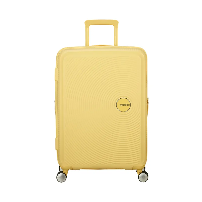 Trolley 67 cm American Tourister Soundbox, pastel yellow