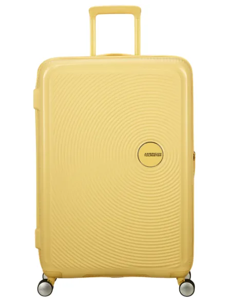 Expandable polypropylene trolley 77 cm SoundBox, pastel yellow