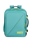 American Tourister Take2cabin travel backpack with 15.6 laptop compartment, Dusty Turquoise/Lime