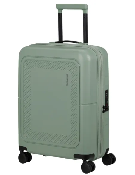American Tourister DashPop expandable cabin trolley, iceberg green