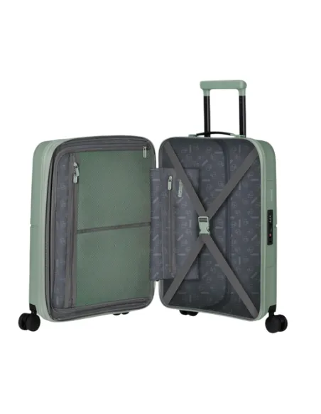 American Tourister DashPop expandable cabin trolley, iceberg green