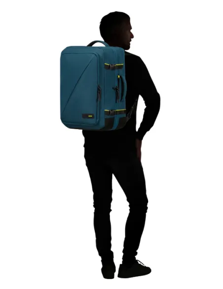 American Tourister large expandable travel backpack, harbor blue