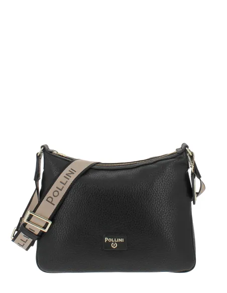 Borsa donna a spalla Pollini, nera