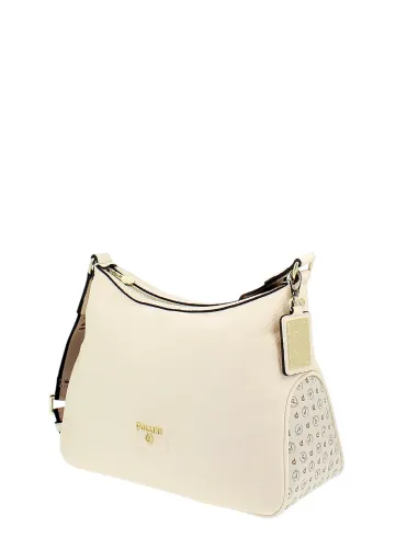 Pollini ivory shoulder bag with...