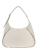 Borsa a spalla Pollini con inserto heritage, avorio