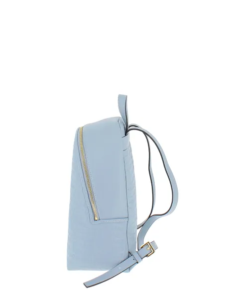 Pollini Damen-Rucksack mit Logo, hellblau