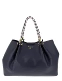 Pollini large women's handbag, midnight blue
