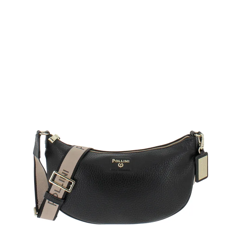 Pollini medium cross-body bag, black
