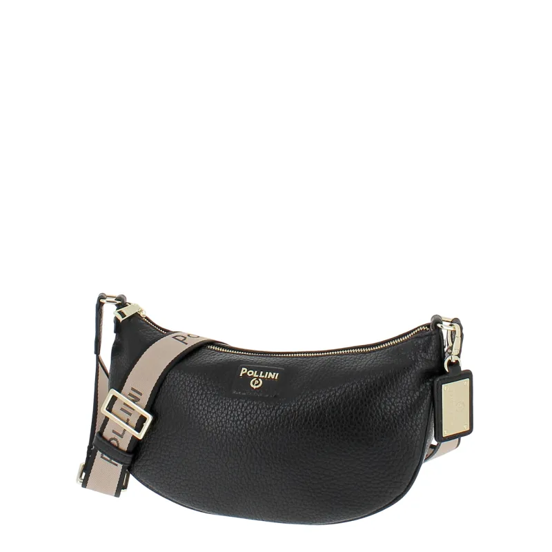 Borsa donna a tracolla Pollini, nera 2