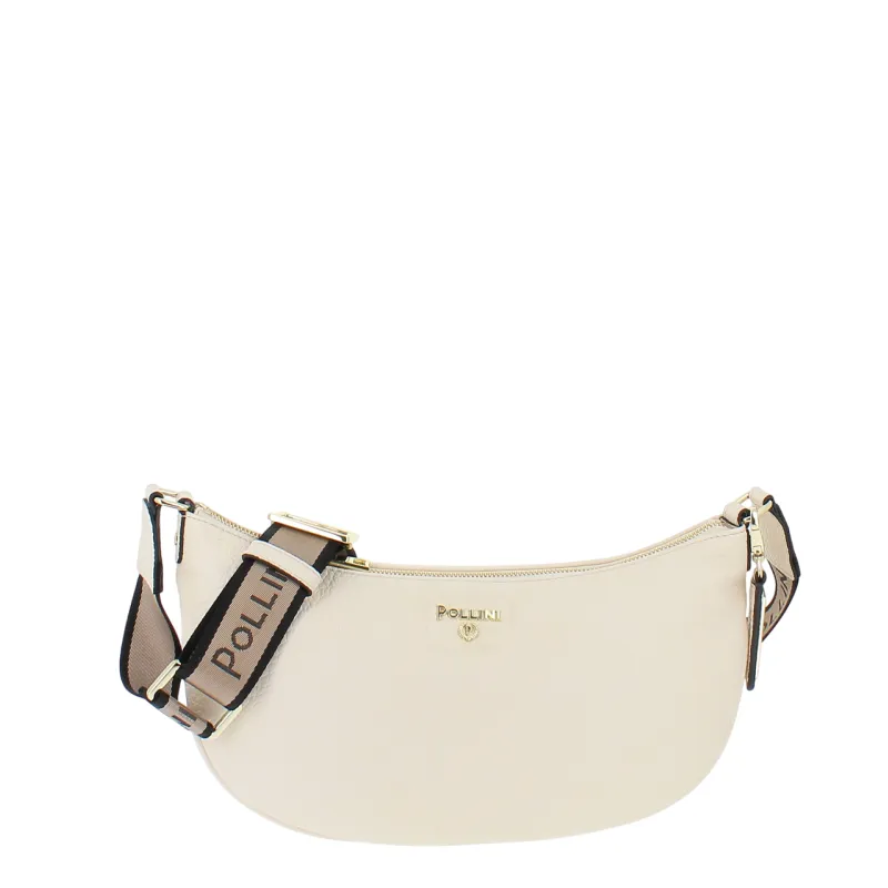 Borsa donna a tracolla Pollini, avorio