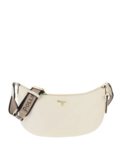 Pollini medium cross-body bag, cream