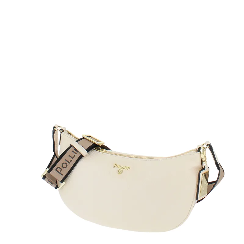 Borsa donna a tracolla Pollini, avorio 2