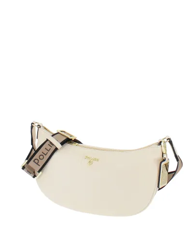 Pollini mittlere Umhängetasche, creme
