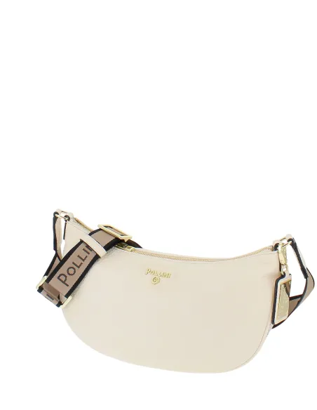 Pollini medium cross-body bag, cream