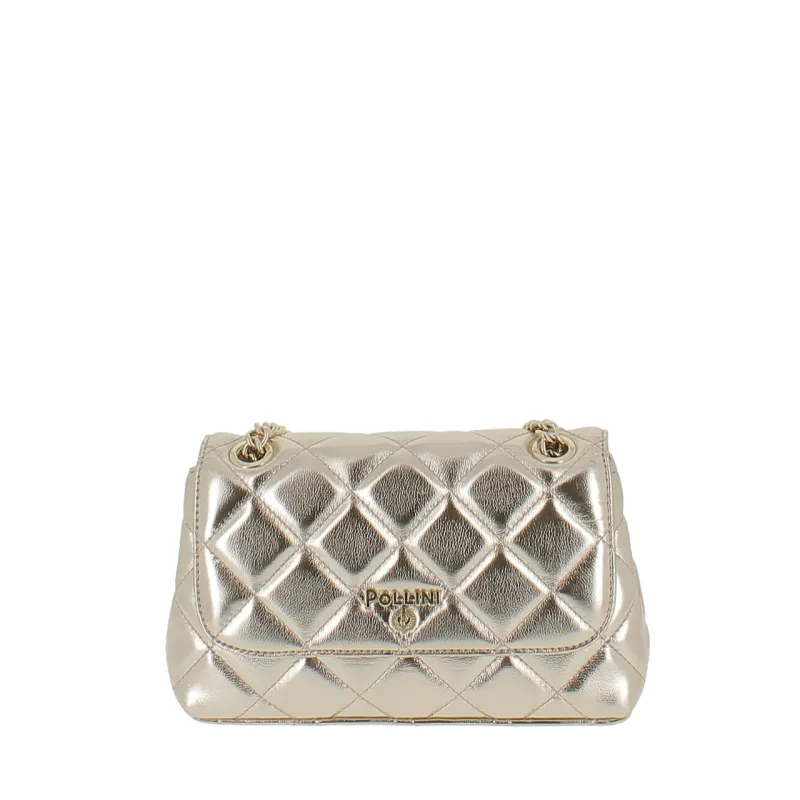 Pochette donna Pollini laminata, oro