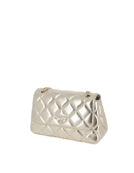 Pochette donna Pollini laminata, oro