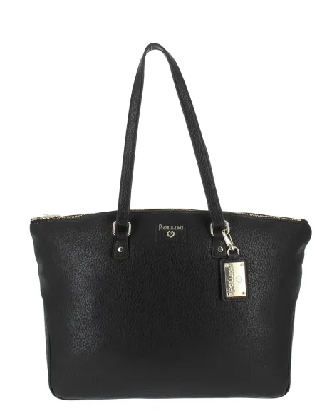 Pollini Einkaufstasche, schwarz