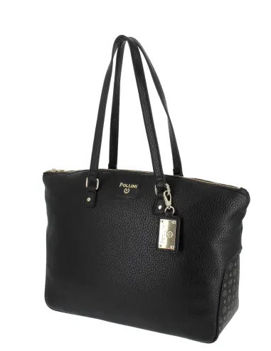 Pollini Einkaufstasche, schwarz