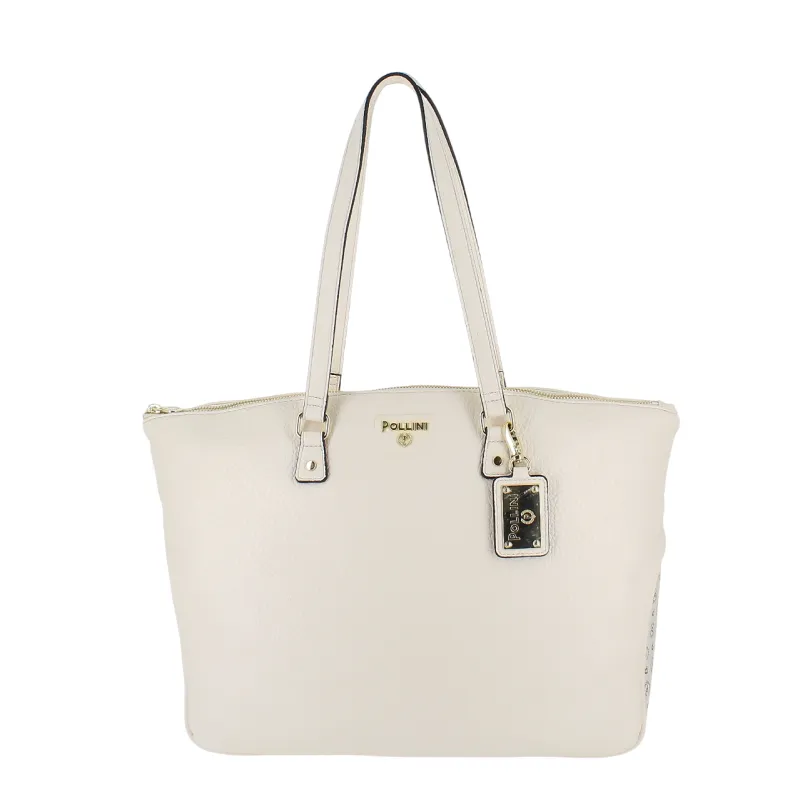 Pollini Einkaufstasche, creme
